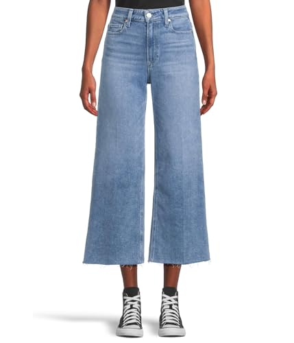 PAIGE Women's Anessa Jeans with Raw Hem