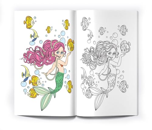 Mermaid Colouring Book: Jumbo Sized Colouring Books