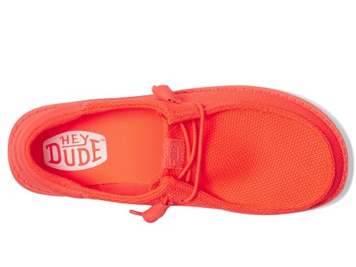 Image of HEYDUDE Women's Wendy Funk Mono Slip-On Casual Shoes Fiery Coral 10 Medium