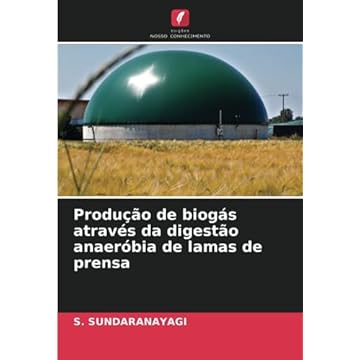 Capa do livro Produção de biogás através da digestão anaeróbia de lamas de prensa
