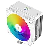TR-Thermalright Assassin X 120 Digital ARGB White CPU-Kühler,4x6mm Wärmerohre, 120mm ARGB-Lüfter-2000U/min, Digital Display Board Top Cover, für AM5/AM4, Intel lga1851/1700, Weiß