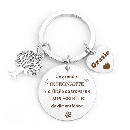 Regalo Maestre Fine Anno Portachiavi Maestra Idee Regalo Insegnanti Regalo per Insegnante Regalo Maestre Fine Elementari Asilo Media Regali Professori Regalo Professoressa Grazie Maestra Regali