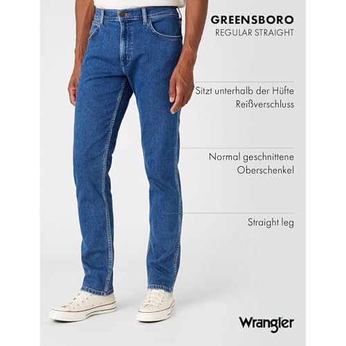 Wrangler - Jeans Herren - Regular Straight Fit - Greensboro – Ansicht 3