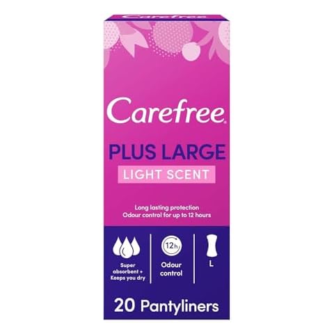 Carefree Plus Large Pantyliners Pack of 60 Cover