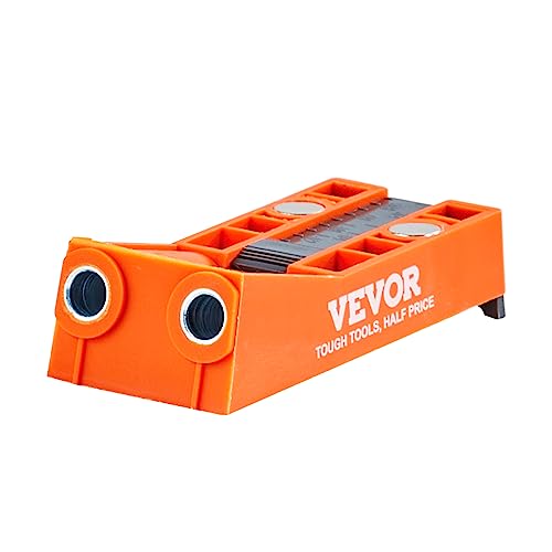 Image of VEVOR Pocket Hole Jig, 56 Pcs Mini Jig Pocket Hole System with 9 inch C-clamp, Step Drill, Wrench, Drill Stop Ring, Square Drive Bit, and Screws, for DIY Carpentry Projects