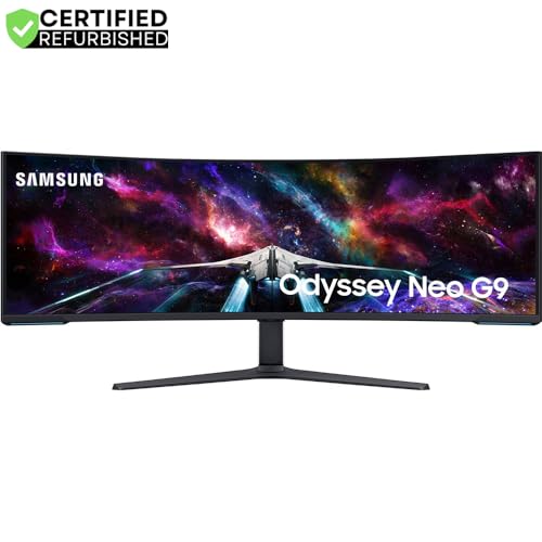 Image of Samsung LS57CG952NNXZA 57 inch Odyssey Neo G9 Curved Gaming Monitor (Renewed) Bundle with 2 YR CPS Enhanced Protection Pack