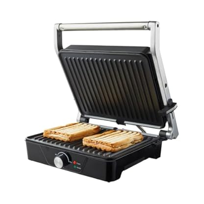 Kontaktgrill - schwimmende Oberplatte - große Grillfläche – Bild 5
