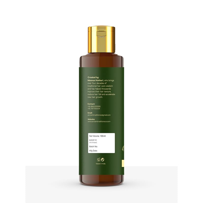 Image of Pure Herbal Hair Oil - For Hair Fall Control, Dandruff Control & Improved Hair Texture | 100ml