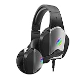 HOMSFOU 1個ヘッドセット 低音ノイズゲーミングヘッドフォン コンピューター Pc ゲーミングヘッドセット ヘッドフォン マイク サラウンドサウンド ゲーム用