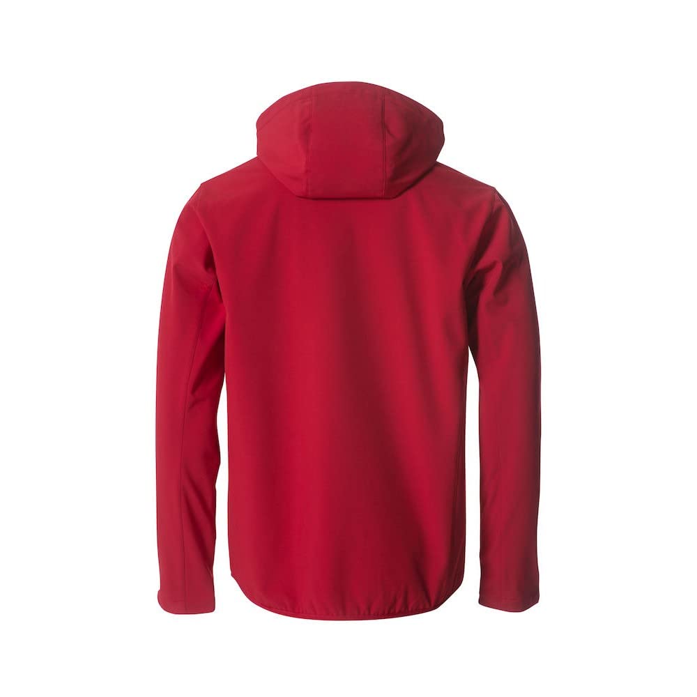 CLIQUE - Kurtka męska Basic Hoody Softshell, elastyczna kurtka poliestrowa, na co dzień, wiatroszczelna, do wędrówek, wędrówek, do pracy, podróży, sezonu jesienno-zimowa