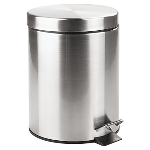 mDesign Cubo de Basura con Tapa y Pedal Cover