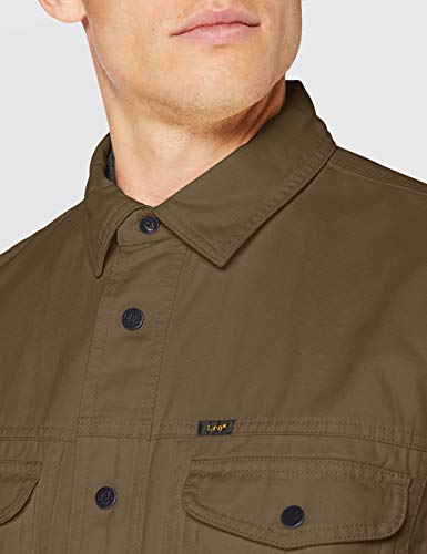 Lee Military Worker Shirt Camicia Uomo, Verde