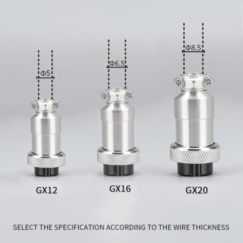 Conectores de aviación tipo GX blindados de alta compatibilidad 4
