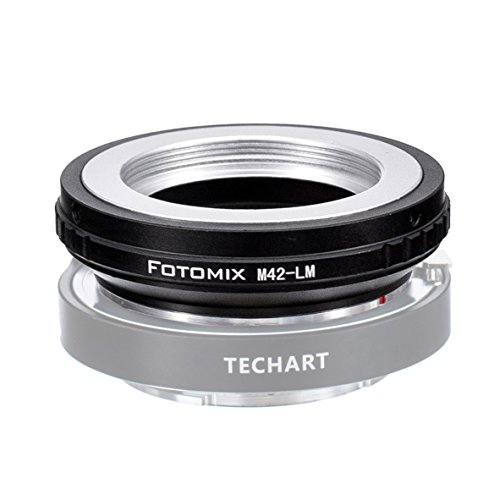 FOTOMIX M42-LM Adapter for M42 Screw Mount Lens to Leica M L/M M9 M8 M7 M6 M5 Cameras Works with TECHART LM-EA 7