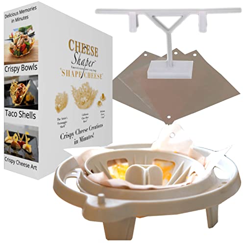 Cheesy Easy - Your #1 Kitchen Gadget Crispy Cheese Taco Bowl Maker & Crispy Cheese Taco Shell Maker. Make Keto Cheese Snacks & Gluten Free Meals - This Offer Does Not Include Hover Cutter