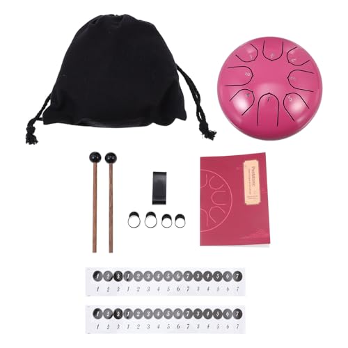 HANABASS Drum Hand Pan Steel Tongue Drum 6 Inches Easy to Play Great for Music Education Meditation