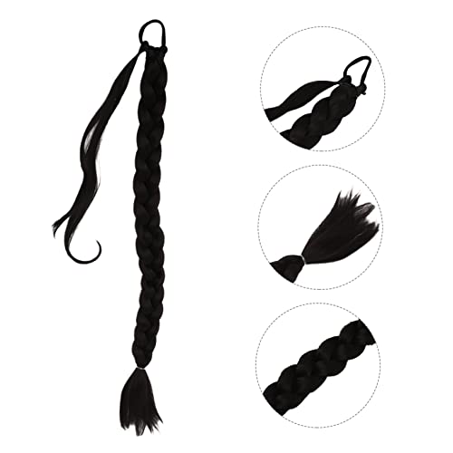 Extension de cheveux synthétiques longue résolvant le manque de volume queue de cheval 2 pcs - 4