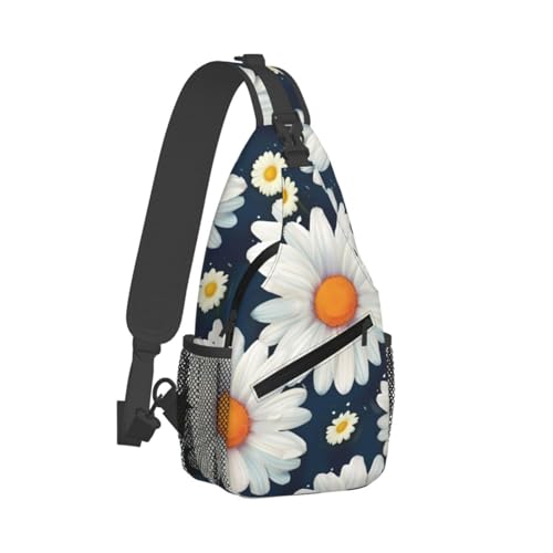 Bolso Cruzado Daisy para Hombre y Mujer Negro miniatura 2