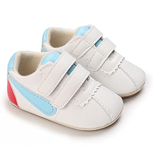 Image of Clowora Baby Boys Girls Shoes Non-Slip Rubber Sole Sneakers Infant First Walking Toddler Crib Shoes Newborn Loafers Flats.