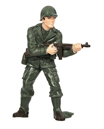 Safari Ltd Army Men Designer Toob – Comes With 6 Different Wwii Style American Soldiers Including Prone, Kneeling, And Standing Infantrymen, And A Staff Sergeant, Commander, And Radio Operator – Quality Construction, Bpa Free – For Ages 3 And Up #TOP5