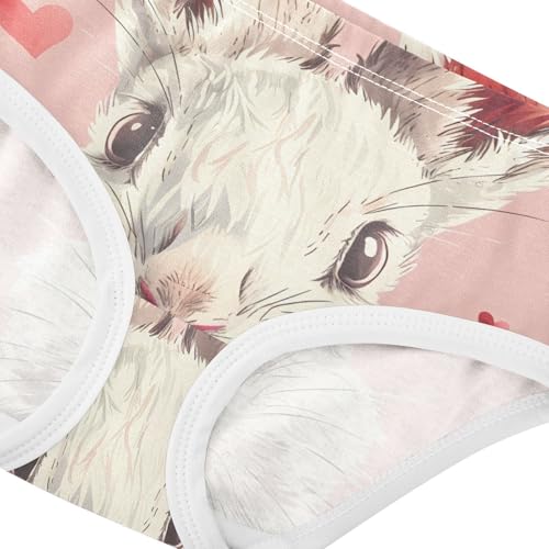 Cotton Toddler Underwear Custom Cute Rabbit Strawberry Pink Girl Panties Cute Colorful Underpants Briefs 2t4