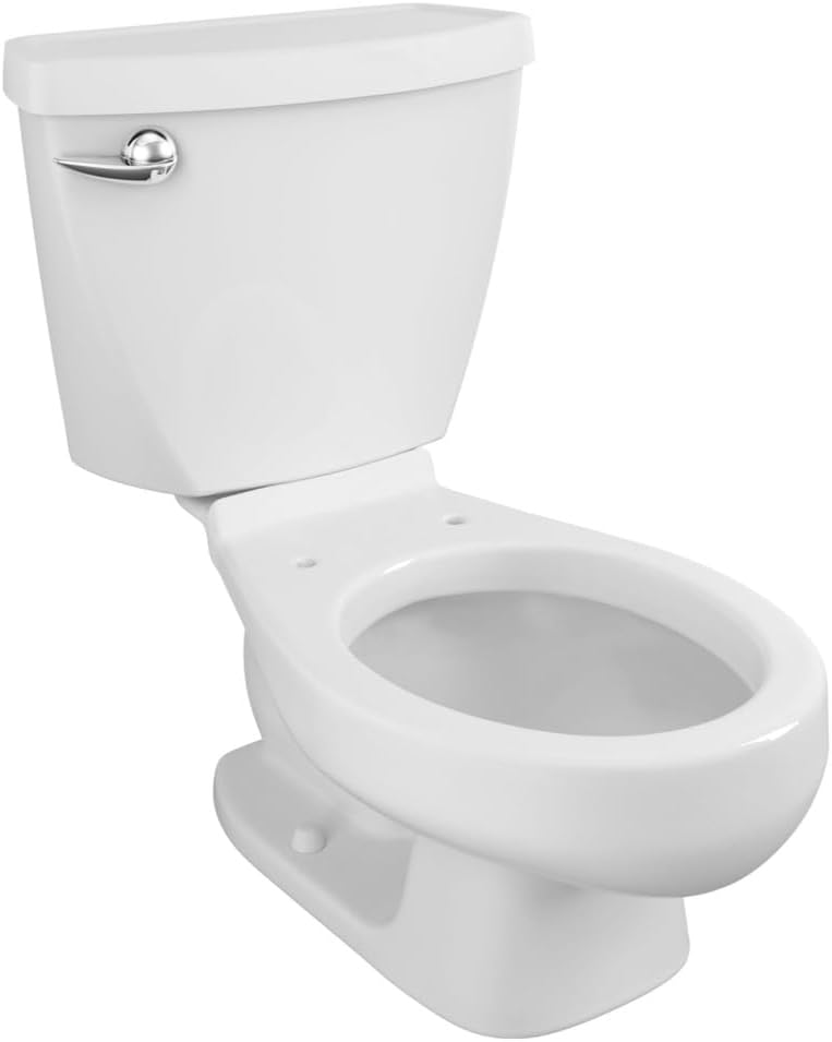 American Standard 2315228.020 Baby Devoro Two-Piece Less Seat Toilet, 10-1/4-Inch Height, Elongated Front, 1.28 GPF, White