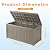 PATIOEASY Outdoor Storage Box 205GAL Waterproof Resin Deck Box,Pool Accessories Supplies?UV-Resistant Lockable Package Delivery Bin for Garden Tools,Large Patio Outside Cushions,Chest,Furniture,Grey