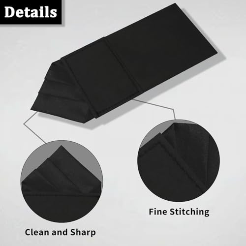Image of Mens Pre-Folded Pocket Squares on Card Pocket Handkerchief for Suit Accessories