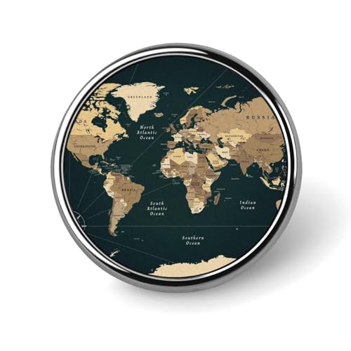 ピンバッジ 世界地図 マップ ブローチ ラペルピン 円型 フォーマル 胸飾り アクセサリー 卒業式 結婚式 卒園式 入学式 誕生日 記念日 簡単取付 人気 おしゃれ かわいい プレゼント 贈り物 ギフト