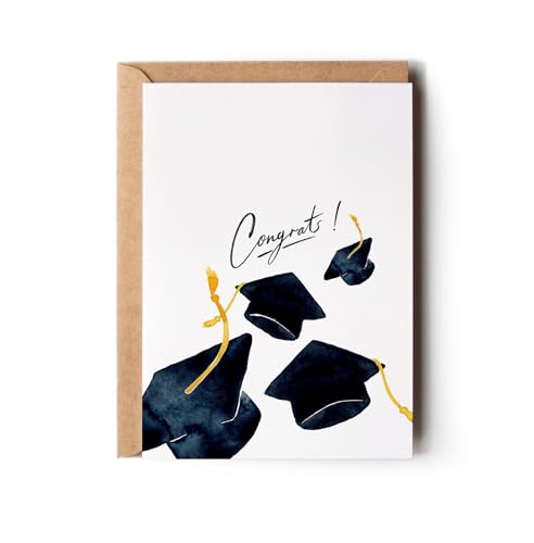 Graduation Card, Class of 2025, Grad Congrats Card (Premium Quality, Handmade)