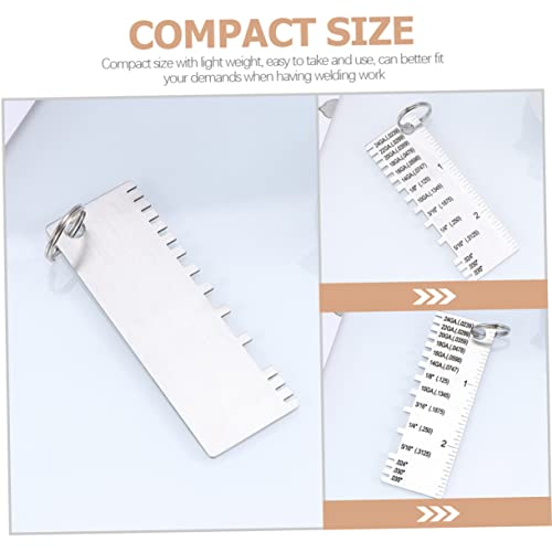 LIFKOME Juego de 3 Calibradores de Grosor de Metal para Medición de Soldadura, Herramientas Compactas y Prácticas para Evaluación Precisa de Grosor miniatura 5