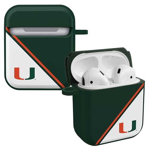 Affinity Bands Miami Hurricanes Champion Series HDX Case Cover Compatible with Apple AirPods Generations 1 & 2