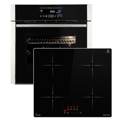 Cuisinière: 60cm Four encastrable EB8016ED + 59cm Plaque Induction IH85900ED | Catalyse | Rôtisserie | Fonction pizza | Gril | Air chaud | Tiroirs télescopiques |...