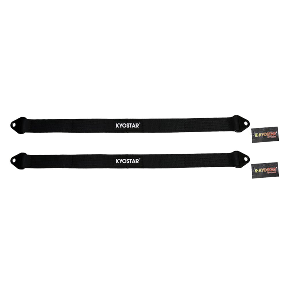 KYOSTAR 32 Inch Limit Strap, Premium Quad Wrap Limit Strap Car Hauler Axle Straps Rated for 10,000 Lb (Black, 2 Pack)