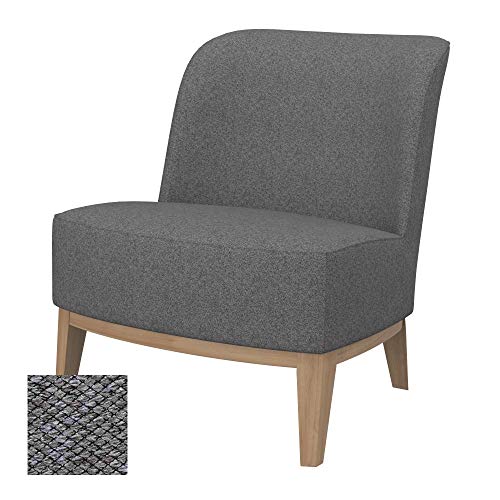 Soferia Replacement Cover for IKEA Stockholm Chair Cover, Fabric Nordic Grey