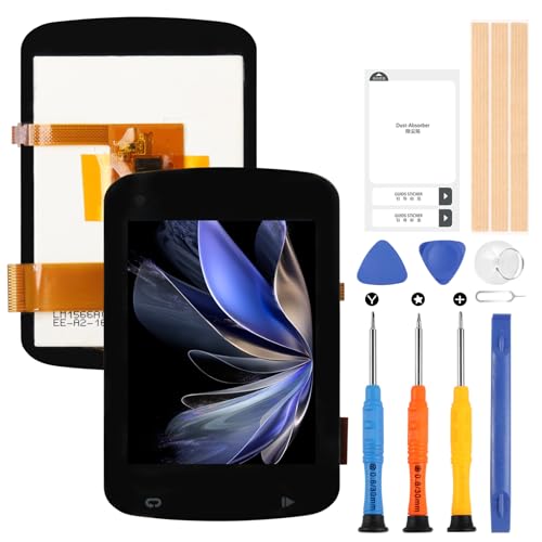 LCD Display per Garmin Edge 820 LCD Schermo per Garmin Edge 820 Sostituzione Schermo Touch Screen Digitizer Full Assembly con Strumenti (Nero)