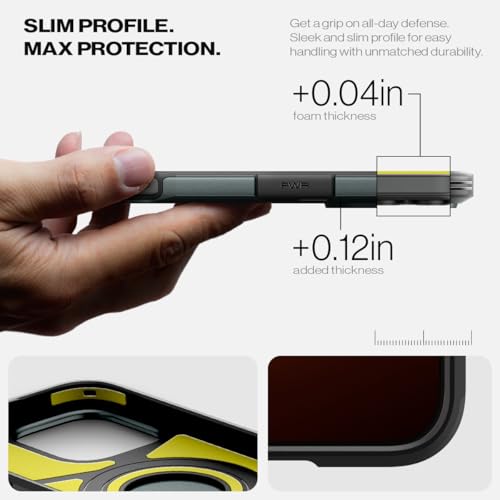 Spigen Tough Armor MagFit AI designed for iPhone 16 Pro case cover (2024) MagSafe compatible - Abyss Green