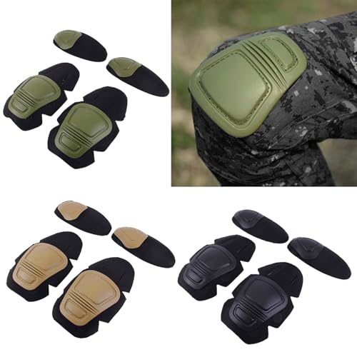 JOKOTI Sports Knee and Elbow Protectors Set Knee and Elbow Guards for Adult Teen Sports Outdoor Cycling Hunting Hiking