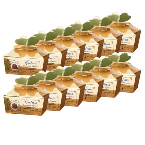 Goufrais Mitgebsel 12×5 Stück 450 g | 12 elegante Goldverpackungen mit je 5 feinen Kakao-Gugelhupfen à 7 5 g | Zart schmelzendes Schokoladenkonfekt | Das perfekte Geschenk für jeden Anlass