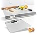 Tagliere in acciaio inossidabile, tagliere da forno, tagliere da banco per carne, frutta, verdura e pane, facile da pulire (60 x 60 cm) immagine