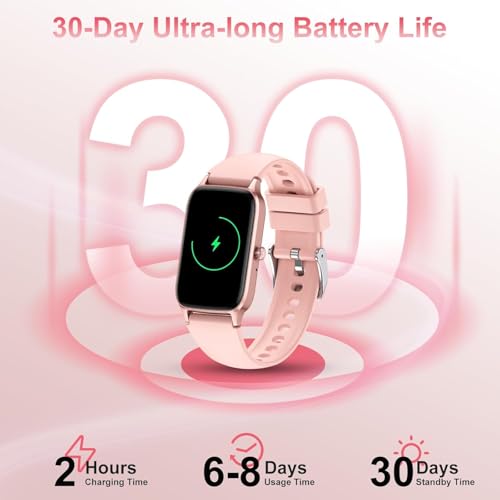 Image of Jugeman Smart Watch for Men Women, 1.57 inch Smartwatch (Answer /Make Call), 2026 New Fitness Tracker with 110+Sport Modes, Heart Rate /Sleep Monitor, IP68 Waterproof, Smartwatches for Android iOS Pink