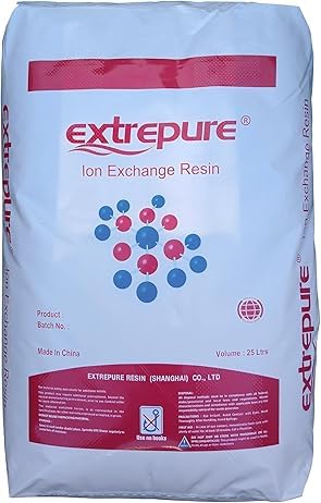 SUPERIOR FILTERS Premium Water Softener Resin 1 Cu Ft Replacement Media - 25L - 32,000 Grain Ion Exchange High-Capacity Cation Resin Beads - 7% Cross-Link Structure NSF Certified for Home Use