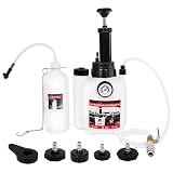 3L Brake Fluid Bleeder Kit with 1L Brake Fluid Bleed Bottle and 4 Adapters