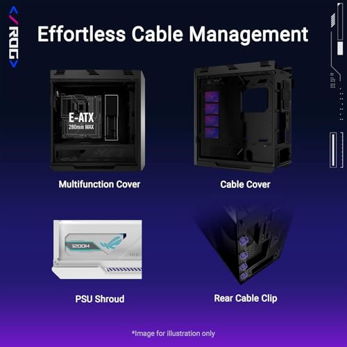 ROG Strix Helios II GX601S BLACK, Case Gaming EATX in Alluminio, Vetro Temperato ai Lati, Design a Griglia di Diamanti e Filtro 3D, 4 Ventole ARGB Preinstallate, Cinghie per il Trasporto, Nero - Case PC - Immagine 5
