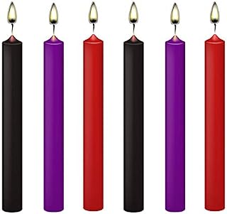 Low Temperature Candles 6 Pcs Romantic Candles Wax Dripping Candles Low Heat Candles Long Thin Candles Love Candles for Couples Lovers, Home Decoration Drip Candles Hot Fun