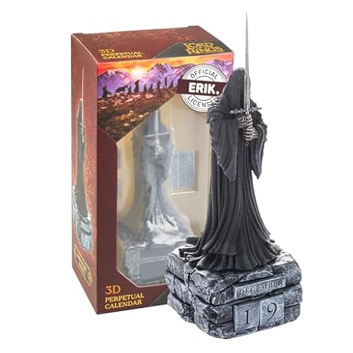 Calendario Perpetuo El Señor de los Anillos 3D - Figura Nazgûl para Decoracion Habitacion │ El Señor de los Anillos Regalos Merchandising (23x8,5cm) | Ya disponible en tu tienda friki favorita! En mundofriki.es! Calendario Perpetuo El Señor de los Anillos 3D - Figura Nazgûl para Decoracion Habitacion │ El Señor de los Anillos Regalos Merchandising (23x8,5cm) | Ya disponible en tu tienda friki favorita! En mundofriki.es!