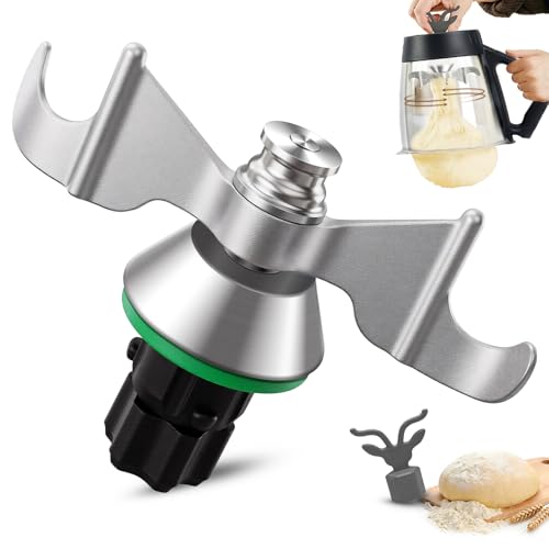 Zoostliss Teigmesser für Thermomix TM7/TM6/TM5 mit Teiglöser, Edelstahl Zubehörteile für Thermomix Zubehör, Effizientes Kneten, Kein Teig-Rückstand, Keine Geräusche, Leicht zu reinigende TM7 Zubehör