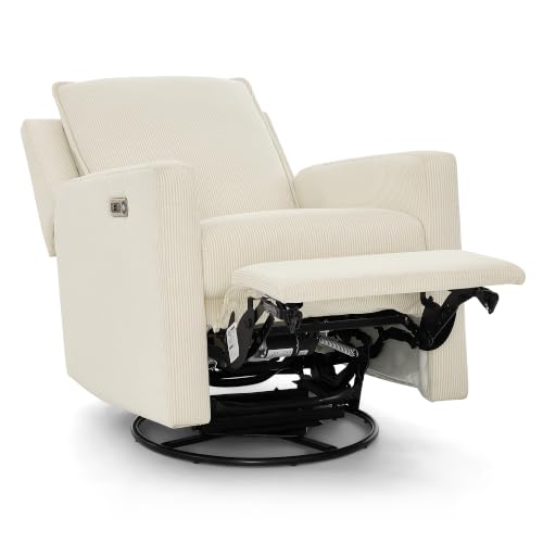 Image of Delta Children - babyGap Harlowe Power Recliner, Almond | Power Recliner with USB-A and Type-C Ports, Greenguard Gold Certified, Stain-Resistant Fabric, Oeko-TEX 100 Certified