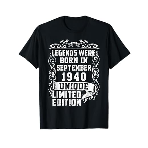 Cumpleaños Septiembre 1940 Edición Limitada Regalo Vintage Camiseta