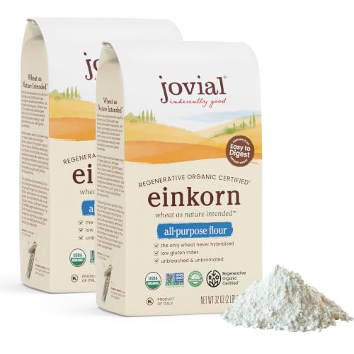 Image of Jovial Organic Einkorn Unbleached All Purpose Flour, Non-GMO, 32 Oz, 2 Pack